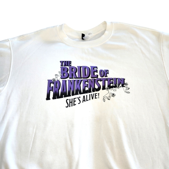 Universal Studios Monsters Pullover Sweater The Bride of Frankenstein Shes Alive - Picture 5 of 10